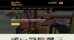 Desktop Screenshot of ericksonasphalt.com