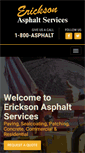 Mobile Screenshot of ericksonasphalt.com